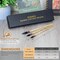 DUGATO Professional Real Squirrel Hair Watercolor Brush Set – 3pc Natural Mop Round Brushes for Wash, Gouache & Fine Detail – High-Capacity Squirrel Hair Paintbrushes for Watercolor, Acrylic & Ink